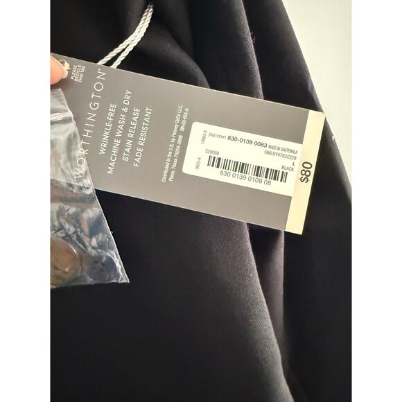 NWT Worthington Black Single Button Relaxed Fit Blazer Jacket Women's Size Large - Picture 4 of 5